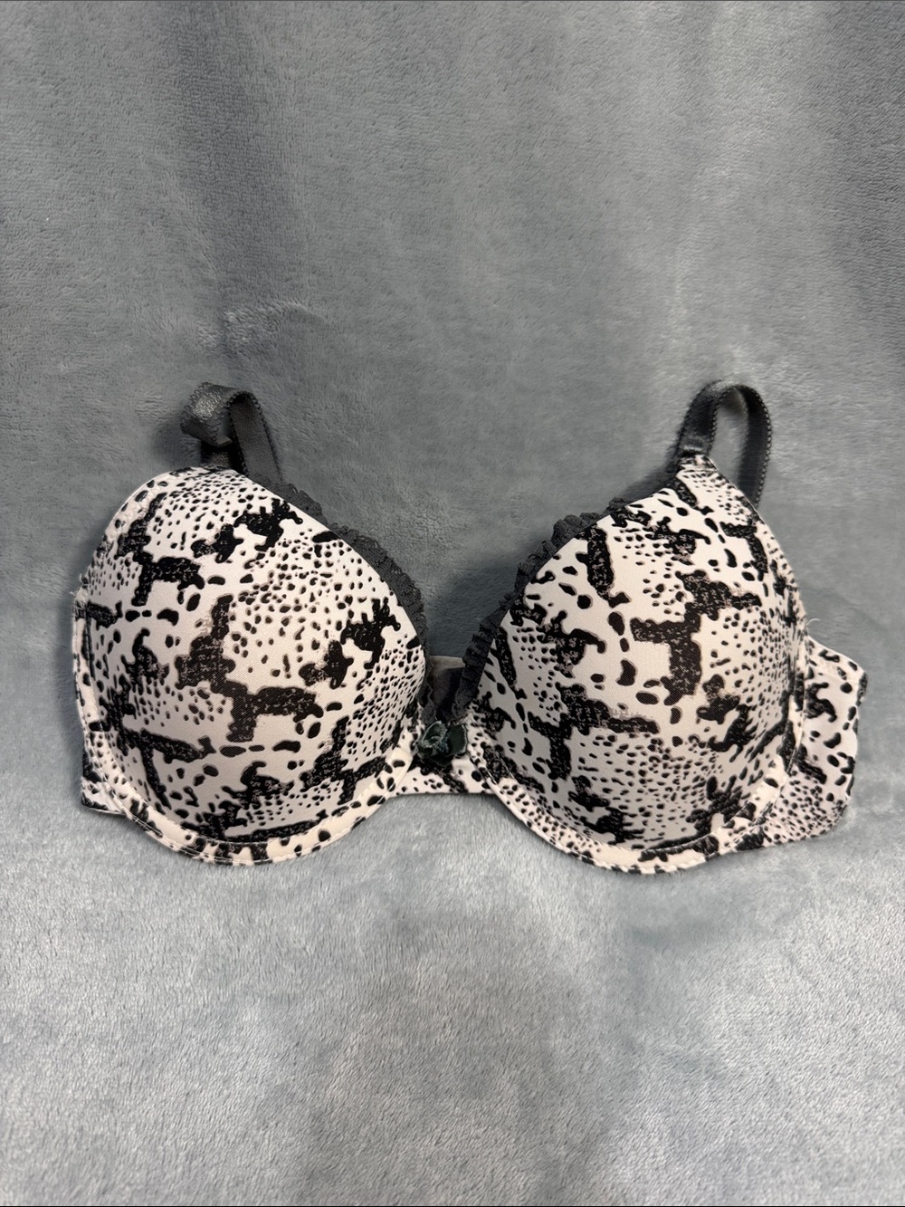 Tart Black and White Animal Print Push-Up Bra